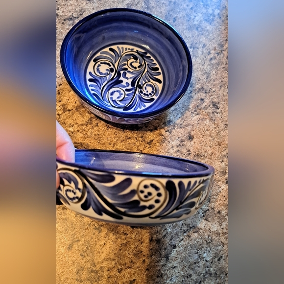 Bello Hogar Pintado A Mano Pottery Honduras Nontoxic Oatmeal Bowls 5.5 Inches - Picture 4 of 8